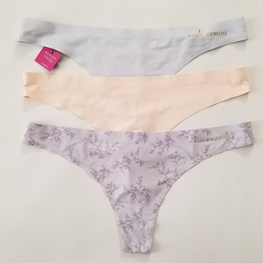 Vince Camuto 3 pack No Show Thong